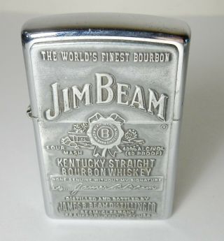 2001 Jim Beam Kentucky Straight Whiskey Zippo Lighter