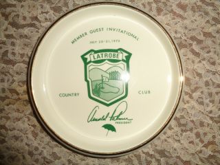 Vintage 1973 Arnold Palmer Latrobe Country Club Bowl/dish/ashtray