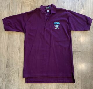 Nhl Anaheim Mighty Ducks Polo Shirt Size Large Vintage 90 
