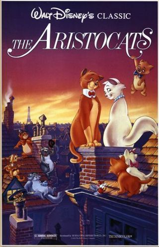 Vintage Aristocats Movie Poster A3/a2/a1 Print