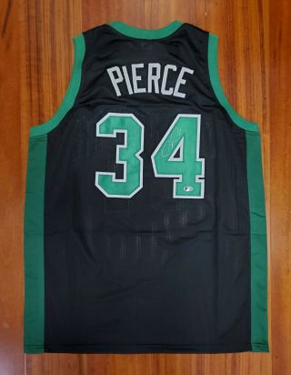 Paul Pierce Autographed Signed Jersey Boston Celtics Beckett