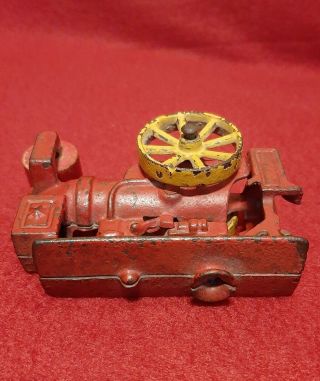 Vintage Hubley Cast Iron 3 Wheel Steam Roller 3 1/2 