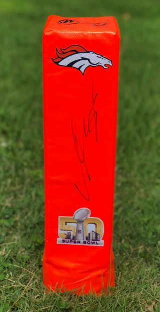 Denver Broncos 58 Von Miller Signed Autographed Football Pylon Sb 50 Mvp