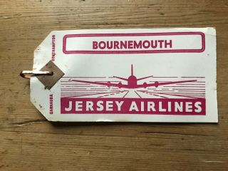 Jersey Airlines Bournemouth Bag Tag 1950 