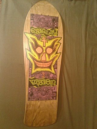 Rare Vintage Nos Vision John Grigley 3 Skateboard Deck