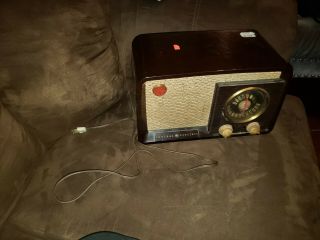 Vintage 1940s General Electric Bakelite Tube Radio Model 210 Made N Usa