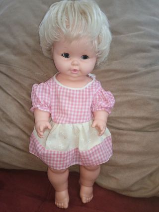 1969 Mattel Baby Tender Love 15 " Doll - Vintage - Talks (not Clearly).
