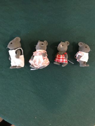 Vintage Bandai Doll House Maple Town Story Sylvanian Family Calico Critters Mice