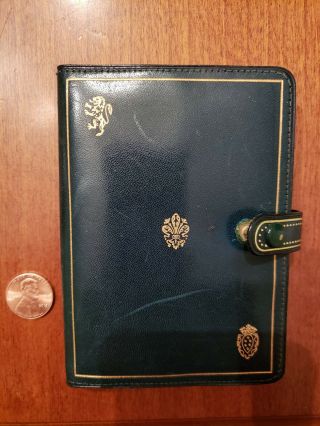 Vintage Italian Leather Pocket Sized Address Book Prodotti Embossed Lion