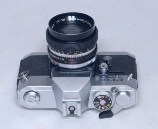 Petri Ft Ee Auto Vintage Slr 35mm Film Camera Albinar 55mm F/1.  8 Lens Japan