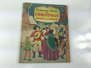 Vintage 1936 Treasure Chest Of Christmas Songs & Carols Sheet Music Songbook