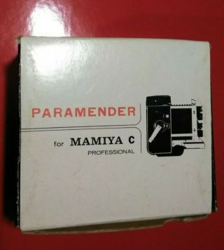Vintage Old Mamiya C Professional Tlr Camera Paramender Near Japan