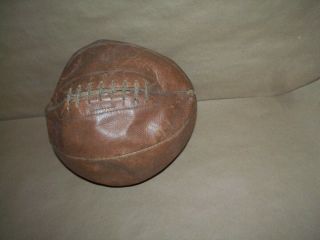 Vintage 1920s Leather Official Basketball W / /laces 8 Panel Antique Ball Nr