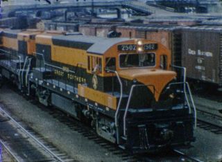 Vintage 1960s 8mm Film Home Movie - Train Railroad - Spokane Gn Np Sp&s