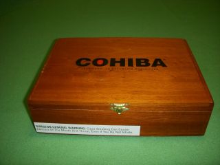 Cohiba Red Dot Wood Cigar Box Empty Made In Dominican Republic