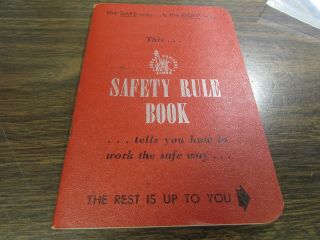 The Jersey Central Lines - Safety Rule Book - 1953 -