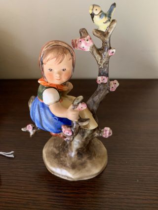 Vtg Hummel Apple Tree Girl Figurine Full Bee 6.  5 " 141/