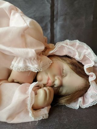 Lee Middleton " First Moments " Sleeping Baby Doll,  1983,  Signed&numbered