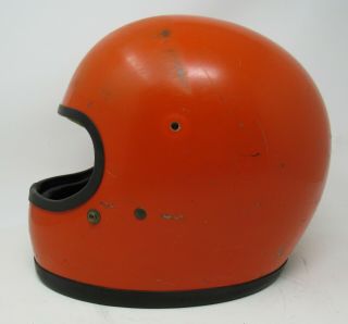 Vintage 1970s Bell Star Helmet / Bell - Toptex / Orange /
