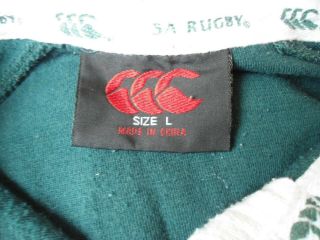 VINTAGE SOUTH AFRICA SPRINGBOKS CANTERBURY RUGBY JERSEY SHIRT SIZE LARGE 3