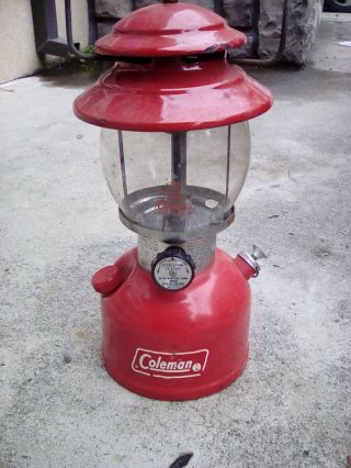 Vintage Red Coleman Lantern Model 200a Made 1978