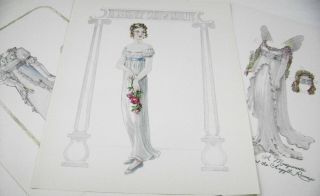 Vtg Paper Dolls 1989 Regency Lady Helen Page Signed Fine Art Limited