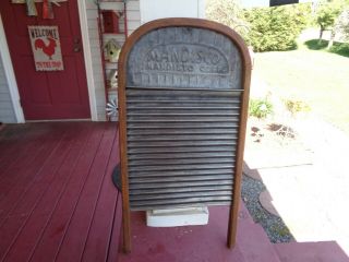 Early Antique Primitive Bentwood Washboard Mandisco Frame Is One Piece Old