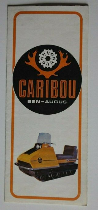 Caribou Ben - Augus Snowmobiles 1970s Dealer Brochure - French English - Canada