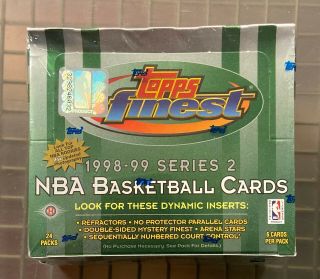 1998 - 99 Topps Finest Basketball Series 2 Factory Hobby Box