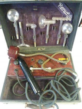 Vintage Antique Quack Medical Device Renulife Model R Violet Ray Ozone Generator