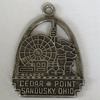 Vintage Sterling Silver Charm Cedar Point Sandusky Ohio Ferris Wheel - 2 Gr