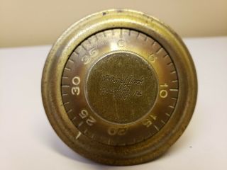 Vintage Safe Combination Dial 3 " National Lock Co.  Knob Part Deadbolt Tumbler