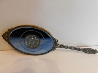 Antique Vtg Doubled Sided Hand Mirror