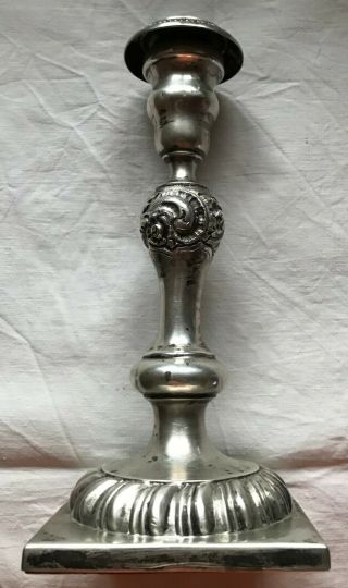 Rare Russian Imperial Silver Candlestick 1860 I.  B.  Maler Alexander Ii