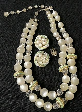 Vintage Necklace / Earrings 1960 