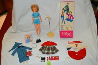 Vintage 1962 Ideal Blonde Tammy Doll With Box And Outfits