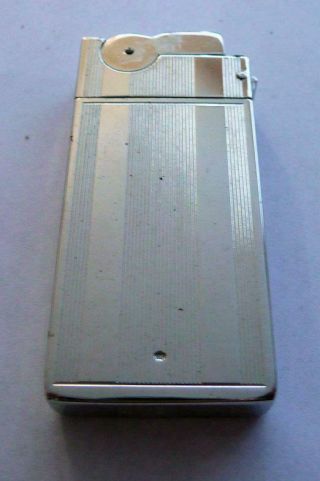 Vintage Chrome Plated Art Deco Asr Cigarette Lighter