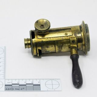 Antique 18th C.  Microscope Unit From A Benjamin Martin Type Solar Microscope