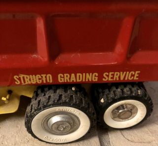 Vintage Structo Grading Service toy dump truck,  bulldozer 2