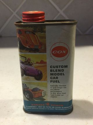 Vintage Cox Model Car Fuel Tin Can