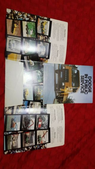 Vintage Renault/dodge Truck In Public Service Brochure