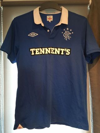 Rangers Fc Classic Home Shirt Vintage Jersey Umbro Size M