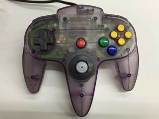 Official Oem Nintendo 64 N64 Controller Atomic Purple Pre - Owned Vintage