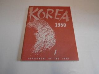 Korea 1950,  Department Of The Army,  Photos/book,  War - Military