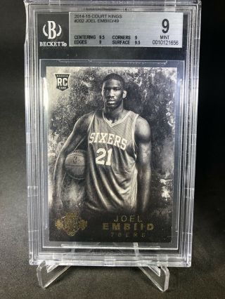 2014 - 15 Court Kings Joel Embiid Rc Rookie Level Iv 09/49 76ers Cond 202