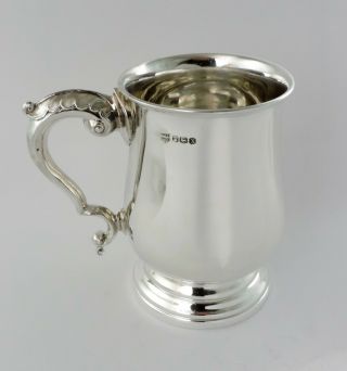 Fabulous Silver Pint Mug Tankard,  Sheffield 1965 No Engravings 300g Beer Cup
