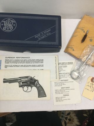 Vintage Smith And Wesson Military And Police.  38 Model 10 W: Instruction & Tool