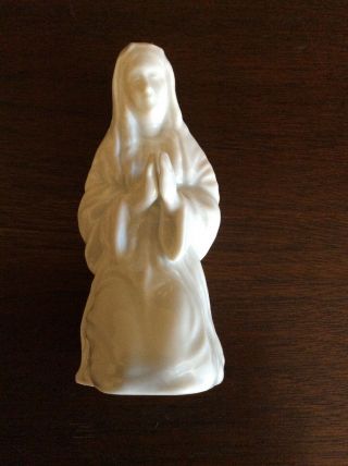Fitz & Floyd White Porcelain Nativity Replacement Piece Virgin Mary Vintage