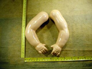 2 X Finger Composition Doll Arm Size 7 " Matching Pair Age 1920 Art 26