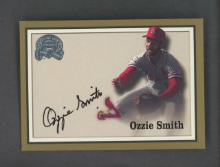 2000 Fleer Greats Of The Game Ozzie Smith Cardinals Hof Auto